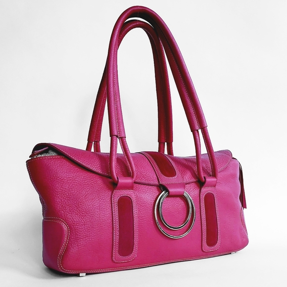Hot Pink Billy Bag London Sachel - Picture 1 of 14